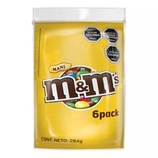 Chocolate M&m Peanut Six Pack 6x48gr