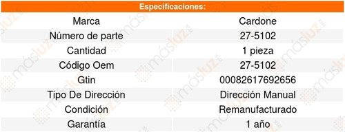 Caja Direccion Mecanica Nissan Pickup 1995 Al 2004 Cardone Foto 4