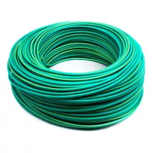 Cable 1x2mm 100m Tierra Bicolor Cablinur Flc02t Cubierta Verde Oscuro