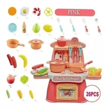 Mini Cocina De Juguete Con 26 Accesorios 