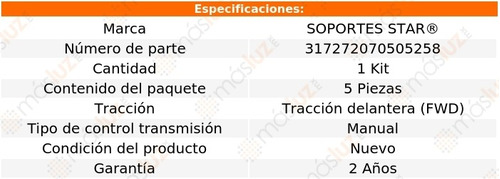 Pack Sop Gomas Escape Chrysler Neon L4 2.0l 00/02 S Star Foto 2