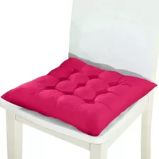 Almohadon Silla Sofa Sillon Auto Comodo Poliester Y Algodon Color Rosado