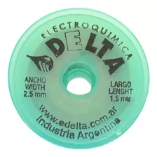 Malla Desoldante Delta 2.5mm 1.5m Soldadura Cobre Estaño