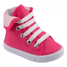 Tênis Infantil Feminino Menina Cano Alto Botinha Moda Casual