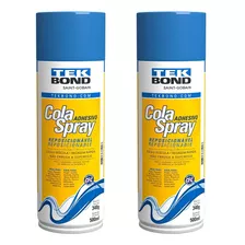 Adesivo Cola Spray Tek Bond Reposicionavel Sublimação 2 Unid