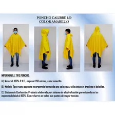 Poncho Amarillo Pvc 150 Micras