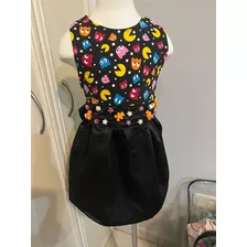 Vestido Niña Pacman 4 Años