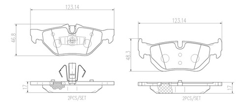 Balatas Brembo Bmw X1 (e84) Sdrive 20i 2012 A 2014 Cer. Tra Foto 2