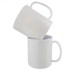 36 Caneca Sublimação Resinada Branca Polímero 325ml + Culote