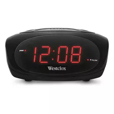 Westclox 70044a - Reloj Despertador Electrico Led Super Fuer