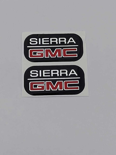 Par Emblemas Laterales Chevrolet Gmc Sierra Foto 2