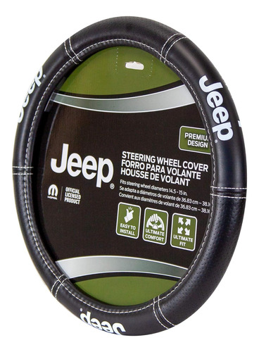 006695r01 Jeep Deluxe - Funda De Volante De Alta Calidad Con Foto 4