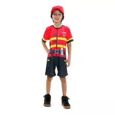 Fantasia Bombeiro Infantil Masculino 