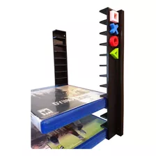 Soporte Organizador De Pared Para 12 Cajas Dvd Bd Bluray Juegos Playstation Ps4 Ps3 Xbox Gamer 3d - Excelente Calidad!