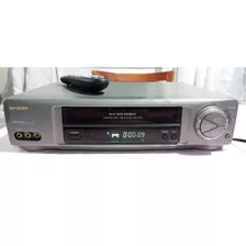 Video Cassete Sharp Vc-1699b 6 Cabeças Stereo + Controle