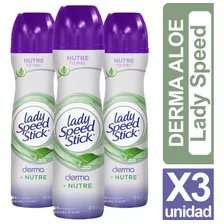 Desodorante Lady Speed Stick Derma Nutre Aloe Pack X3 Unid