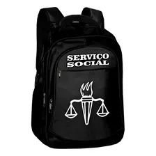 Mochila Bolsa Servico Social Preta