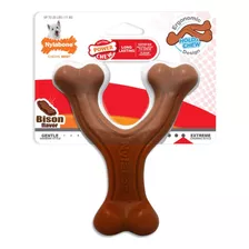 Juguete Nylabone Perro Dura Power Chew Wishbone Bisonte 11kg