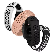 Pulseira Para Smartwatch Mormaii Smart Mormaii Life Preto Bolinha - 2.2 De Largura X 19cm Comprimento