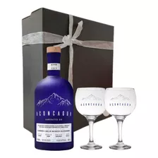 Gin Aconcagua London Dry 750 Ml Ideal Regalo Box + 2 Copones