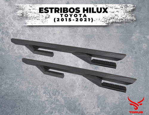 Estribos Hilux Toyota 2015-2021 Rock Slider Doble Cab Torus Foto 3