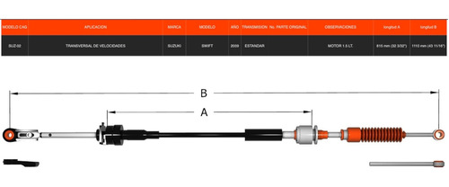 Chicote Suzuki Swift  Caja De Transmisin Estndar Ao 2009 Foto 4