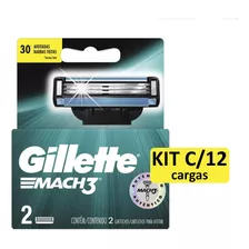 Carga Gillette Mach3 Regular C/12un