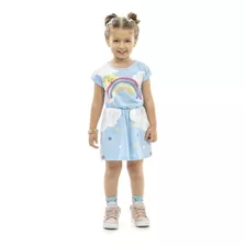Vestido Infantil Verão Arco Íris - Kamylus
