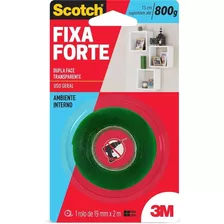 10 Fita Dupla Face Transp. Fixa Forte 19mmx2m 3m Scotch 800g