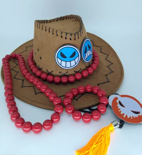 Chapéu+colar+pulseira One Piece Portgas D. Ace Cosplay Anime R$ 160 em Rio  de Janeiro - Rio de Janeiro