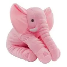 Peluche Gigante Apego Elefante Gris O Rosa Suave 60x50cm Color Rosa Claro