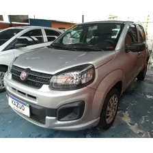 Fiat Uno Attractive 1.0 4p Flex Prata 2019 Completo 72000 Km