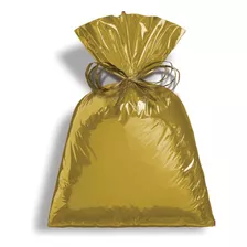 50 Un Embalagem Metalizada Para Presente Dourado Cromus