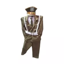 Traje De Carabinero Niño Completo (gorro, Terciado Y Corbata)