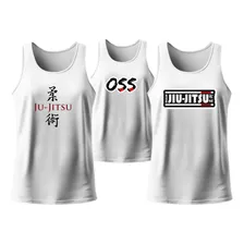 Camisetas Regatas Jiu Jitsu Kit Com 3 Unidades