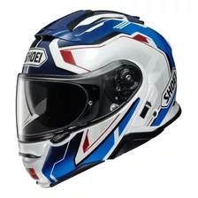 Capacete Articulado Shoei Neotec 2 Respect Tc-10 Bmw Robocop Cor Branco/azul Tamanho Do Capacete 58/m