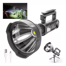 Foco Linterna Led Largo Alcance 600 Metros + Usb + Trípode 