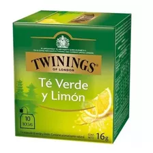 Te Twinings Té Verde Y Limón Caja X 10 Saquitos De 1,6 Gr