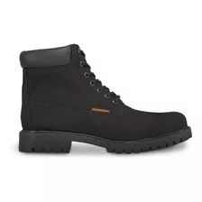 Bota Hombre Casual Vestir Botin Pro Work 77611 Lona Negro