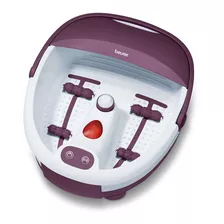 Hidromassageador De Pés Com Bolhas Fb21 Beurer Cor Branco Lilas Voltagem 220v