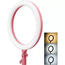 Iluminador Circular Led Godox Lr120 12 / 30cm Ring-light 10 Cor Da Estrutura Rosa Cor Da Luz Branco-neutro 110v/220v