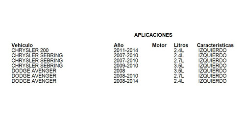 Soporte Trans Automtica Izquierdo Dodge Avenger 2012 2.4l Foto 8