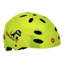 Casco Razor V-17 Niño Multideporte, Dino Gloss Green.