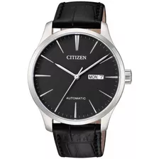 Relógio Masculino Citizen Automático Tz20788d Couro Preto