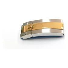 Fecho Pulseira Aço C/ Dourado Para A Marca Rolex Glidelock