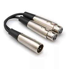 Cable Hosa Yxf-119 Xlr3m A Doble Xlr3f Y, 6 Pulgadas