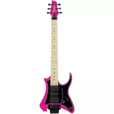 Viajero Guitarra 6 Cuerdas Vaibrant Estandar, Derecha, Rosa