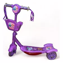 Patinete Patrulha Canina Cesta Musical Infantil 3 Rodas