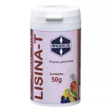 Lisita-t 50g Premix Melhora Anemia Plumas E Penas - Amgercal