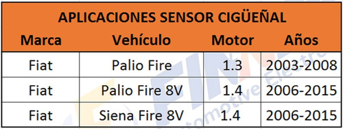 Sensor Cigeal Fiat Palio Fire 8v Siena Fire 8v 1.4 Foto 4
